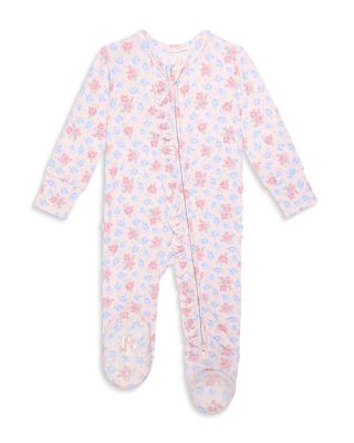 Girls' Laney Ruffled Zipper Footie One Piece - Baby