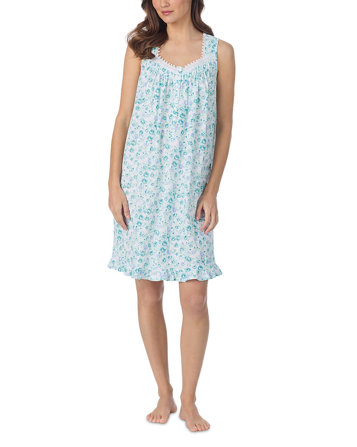 Eileen West Sleeveless Knit Chemise Nightdress - Exclusive
