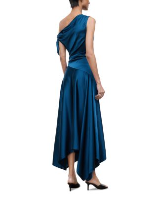 staud asymmetric dress STAUD Naomi Asymmetrical Dress
