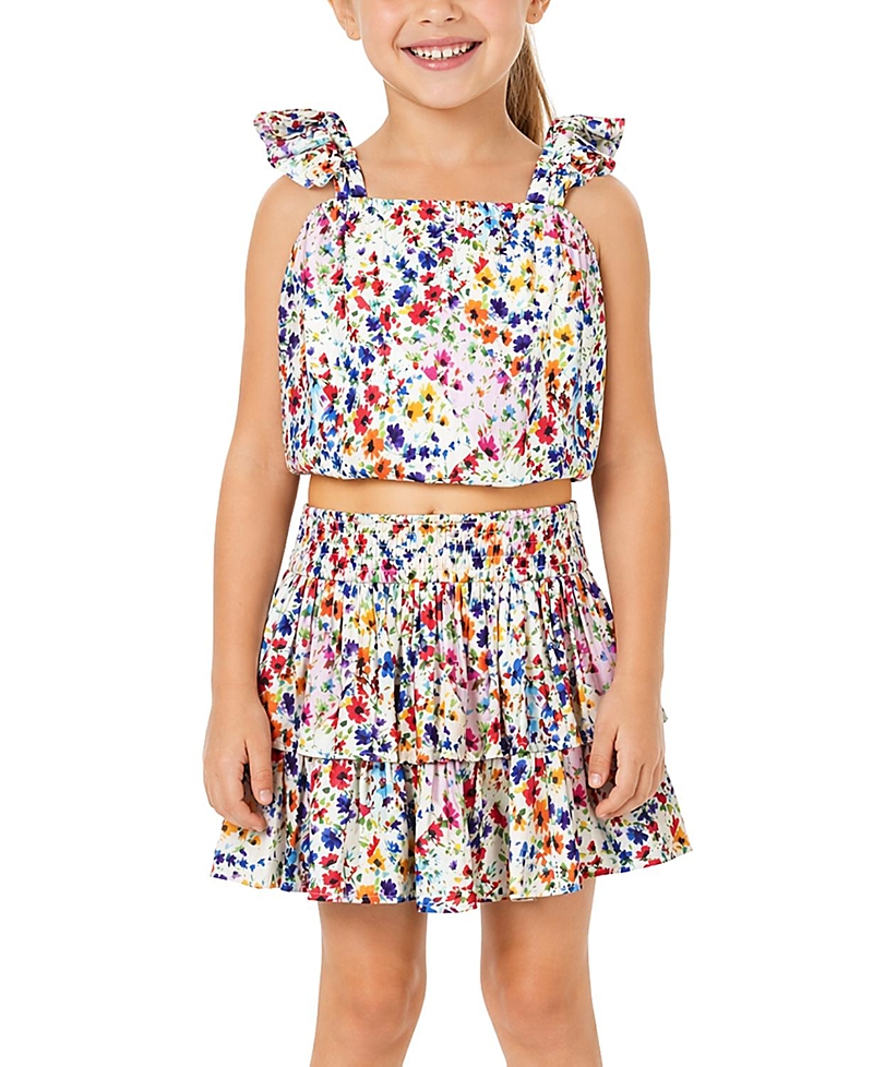 Change of Scenery Girls' Bryn Bubble Top and Smocked Skirt Set - Little Kid, Big Kid