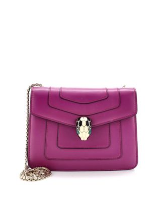  Small Serpenti Forever Square Shoulder Bag Leather