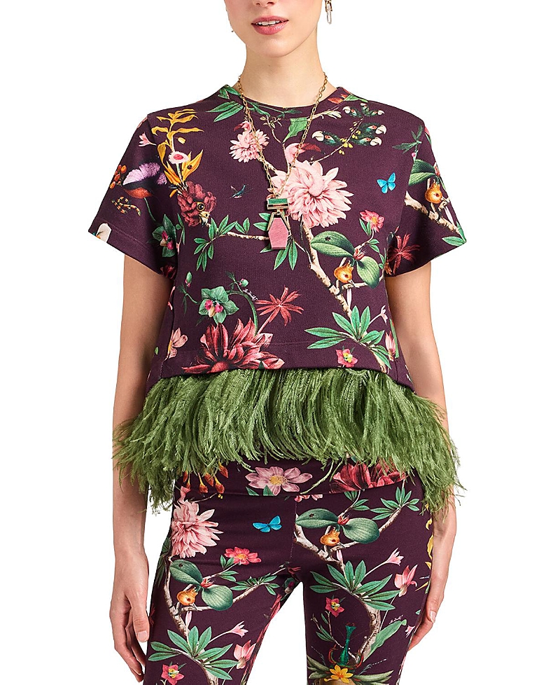 La DoubleJ La Scala Tee with Feathers Placee
