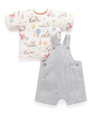Boys' Striped Overall Set - Baby