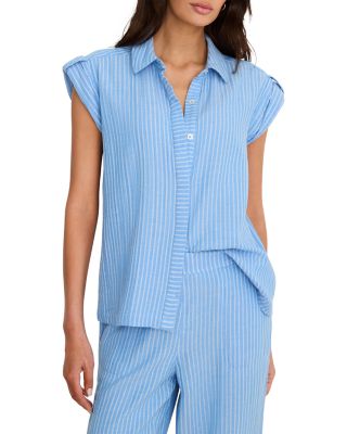 Striped Gauze Resort Shirt