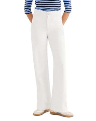 Vantage High Rise Wide Leg Jeans in Paper White