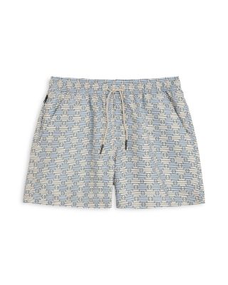 Forti 4.5" Patterned Drawstring Swim Shorts