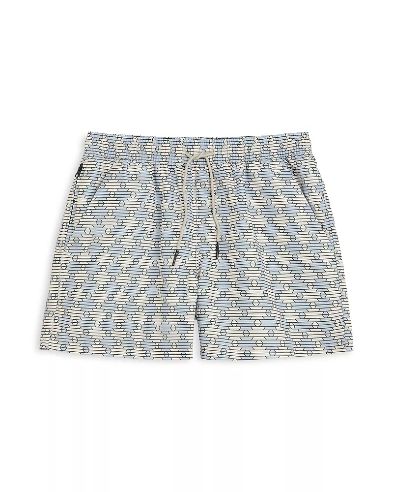 Oas Forti 4.5 Patterned Drawstring Swim Shorts