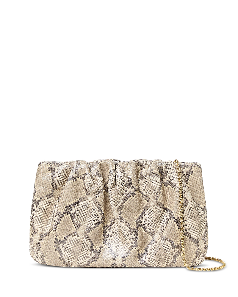 Loeffler Randall Serena Gathered Leather Clutch