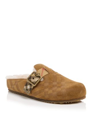 Women's Urchin Check Shearling Clogs