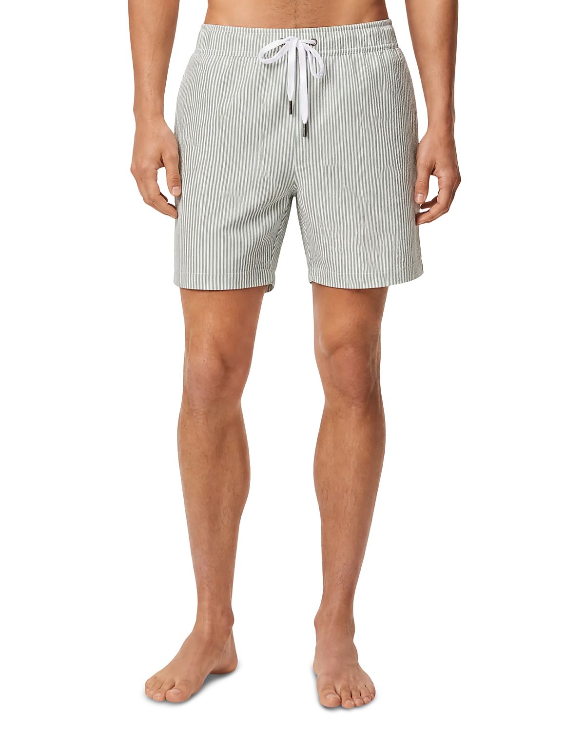 Onia Mb Charles Seersucker 6.5 Swim Trunks