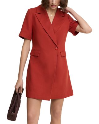 Asymmetric Tailored Mini Dress