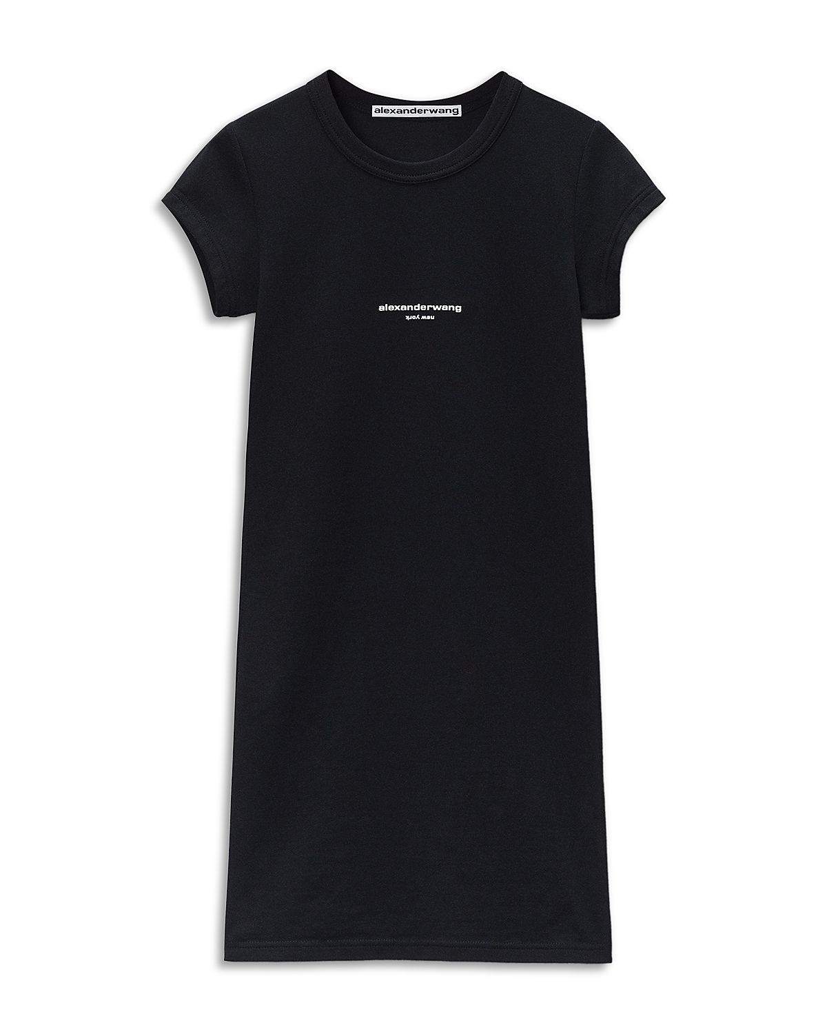 alexanderwang Fitted Short Sleeve Mini Dress