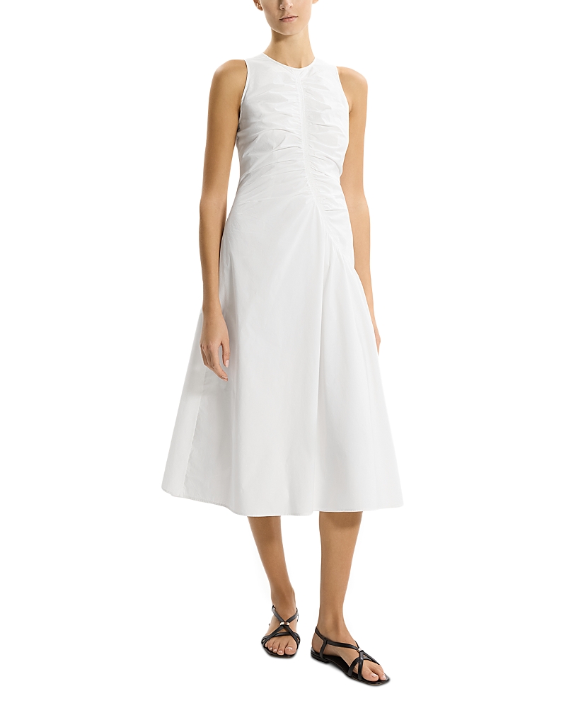 Theory Ruched Sleeveless Dress
