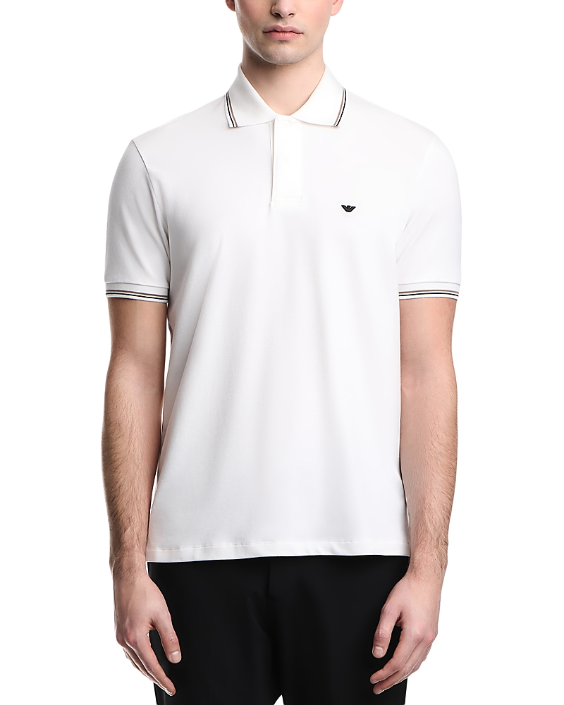 Emporio Armani Essential Cotton Blend Stretch Polo Shirt