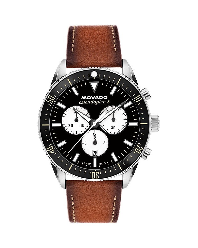 Movado Calendoplan S Quartz Chronograph Watch, 42mm