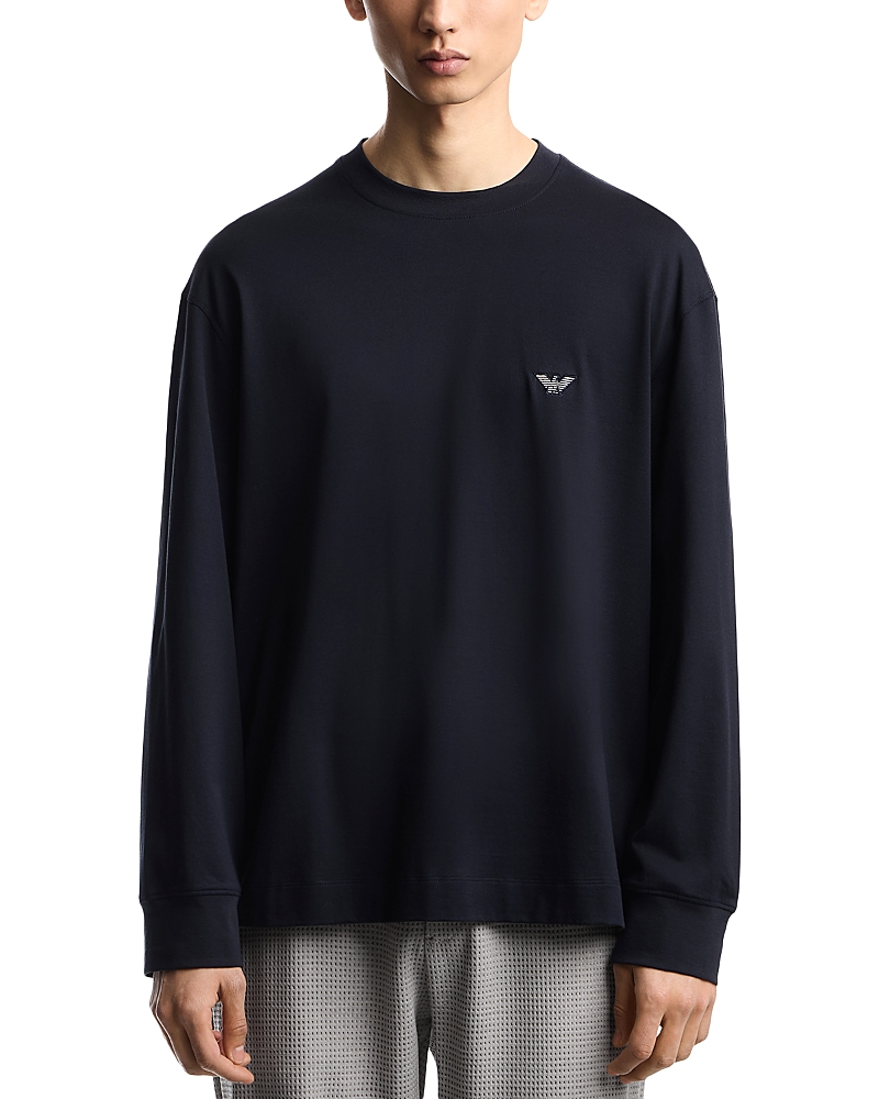 Emporio Armani Pima Cotton Jersey Long Sleeve Tee