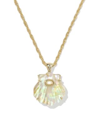 Lucia Iridescent Abalone Shell Pendant Necklace, 22"