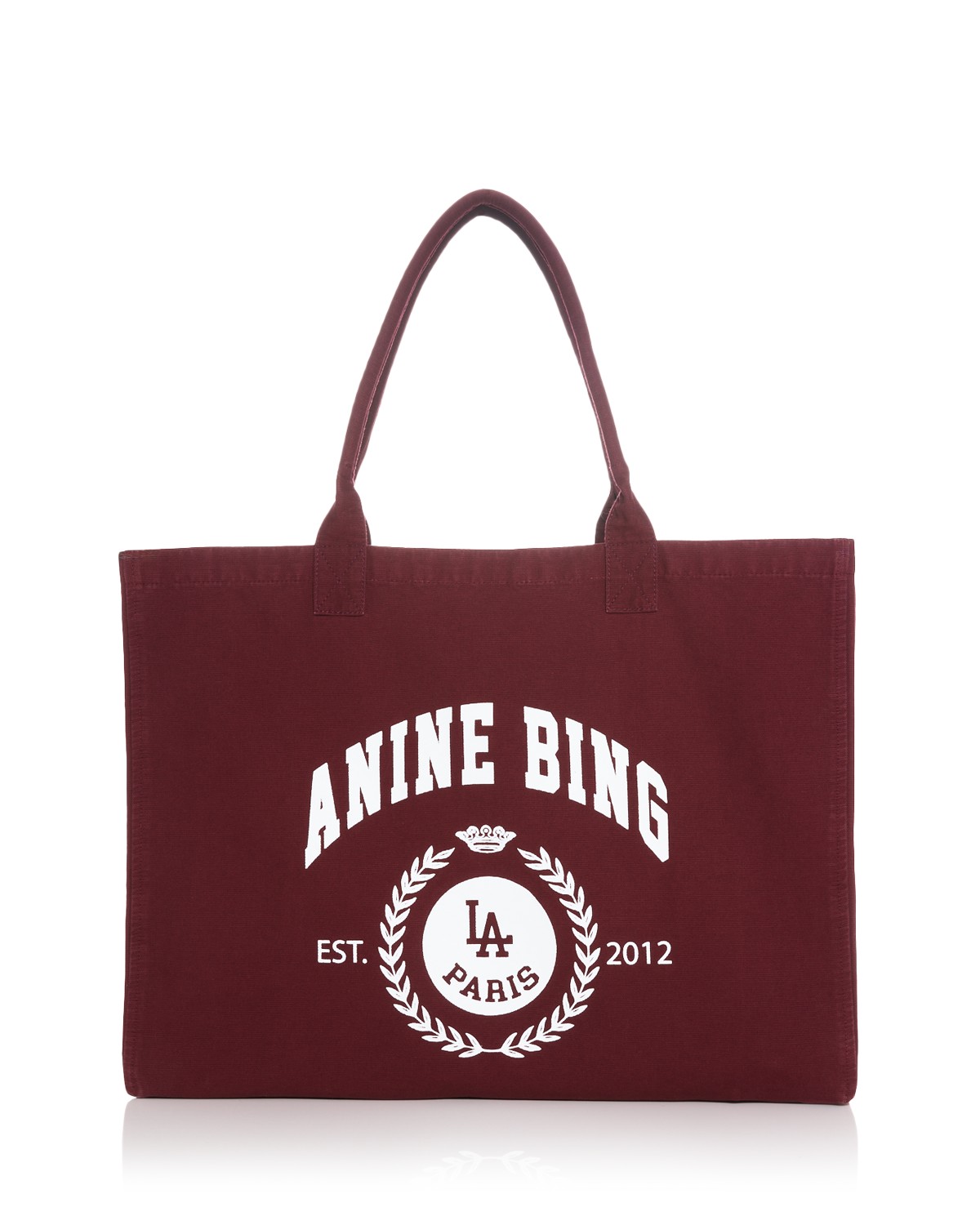 Anine Bing Leo Collegiate Canvas Tote