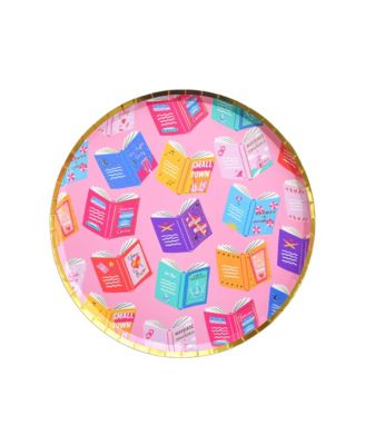  RomCom Book Themed Dessert Paper Plates Set of 8