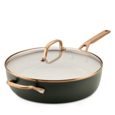Hard Anodized Ceramic Induction Evergreen 2 Qt. Covered Saute Pan