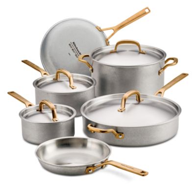 Antique Finish 5 Ply Clad 10 Piece Cookware Set