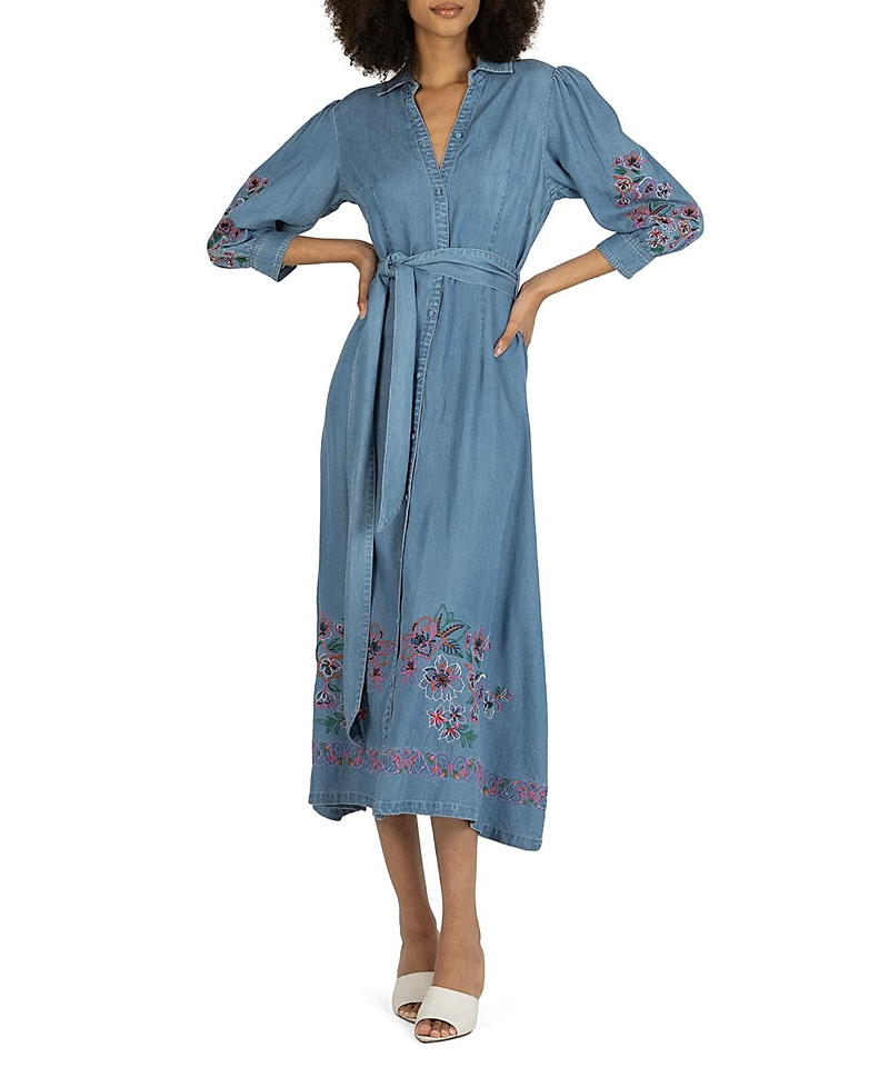 Super Natural by Secret Mission Lynn Dress with Flower Embroidery