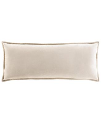 Cotton Velvet Decorative Pillow, 13"L x 19"W