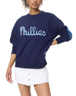 Denim Patch Crewneck Sweatshirt