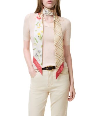 Skinny Blooms of Britain Silk Scarf