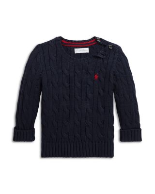 Boys' Cable Knit Cotton Sweater - Baby
