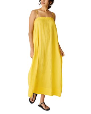 Eileen Fisher Striped Cotton Gauze Maxi Cami Dress