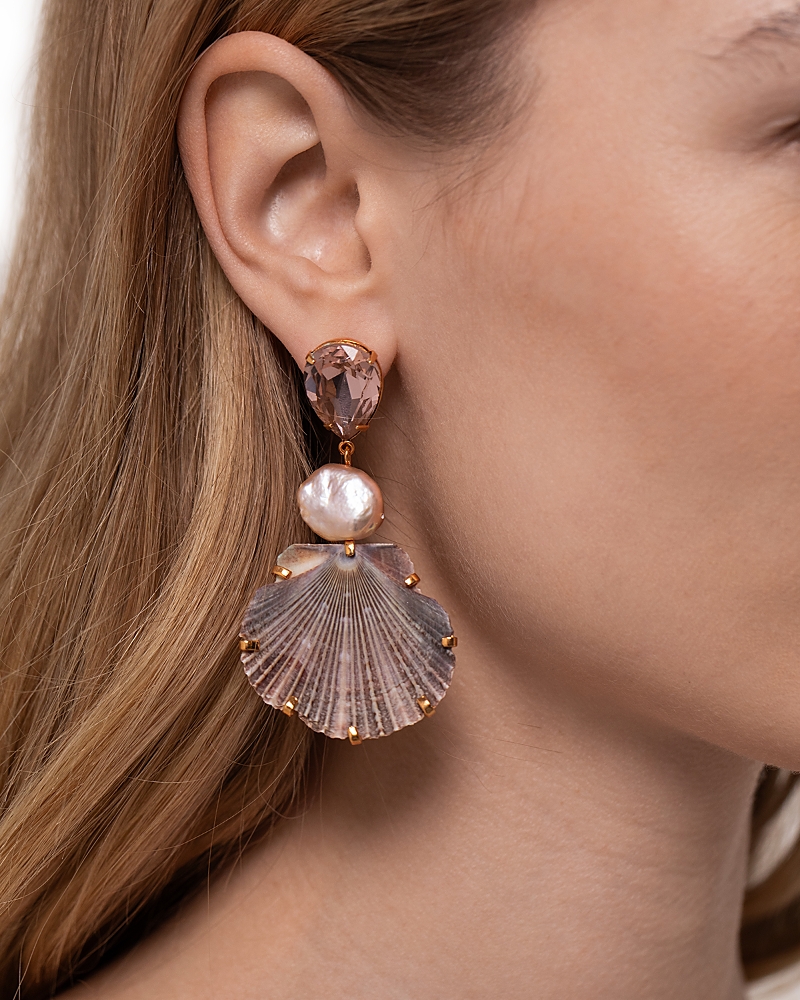 Jennifer Behr Moray Shell Statement Earrings