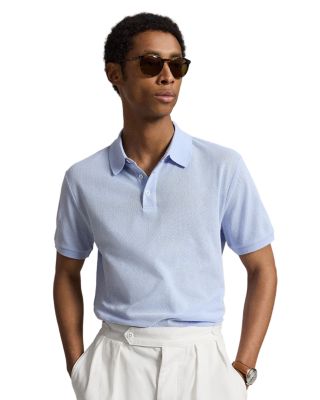 Pointelle Jersey Polo Shirt