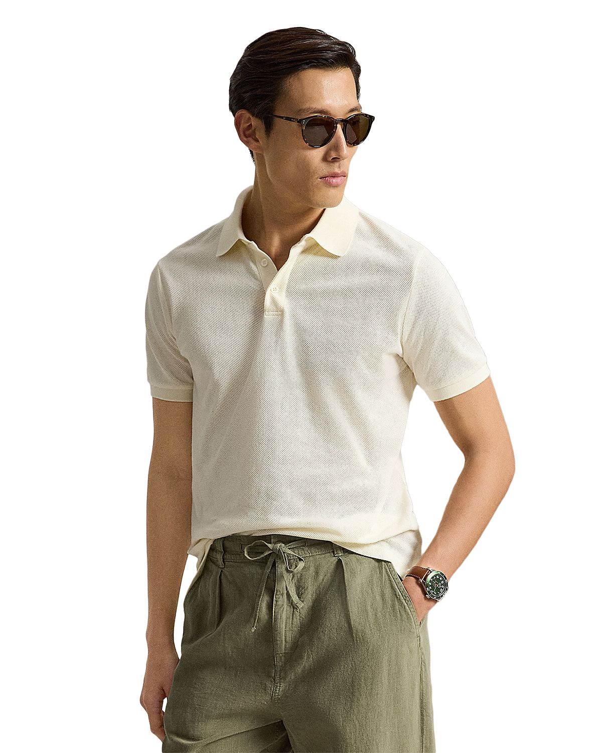 Polo Ralph Lauren Pointelle Jersey Polo Shirt