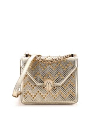  Small Serpenti Forever Square Shoulder Bag Full Studded Leather
