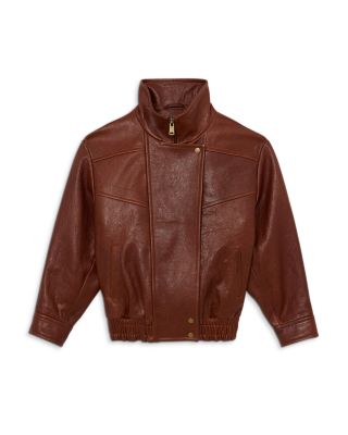 Petra Oversized Leather Jacket - thumbnail 7