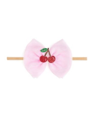 Girls' Cherry Tulle Bow Headband - Baby