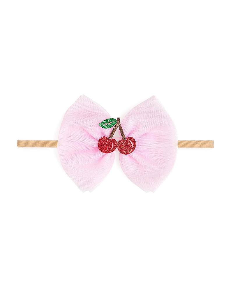 Sweet Wink Girls' Cherry Tulle Bow Headband - Baby