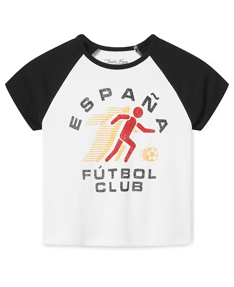 Junk Food Clothing Women's Espana Futbol Club Baby Raglan Tee