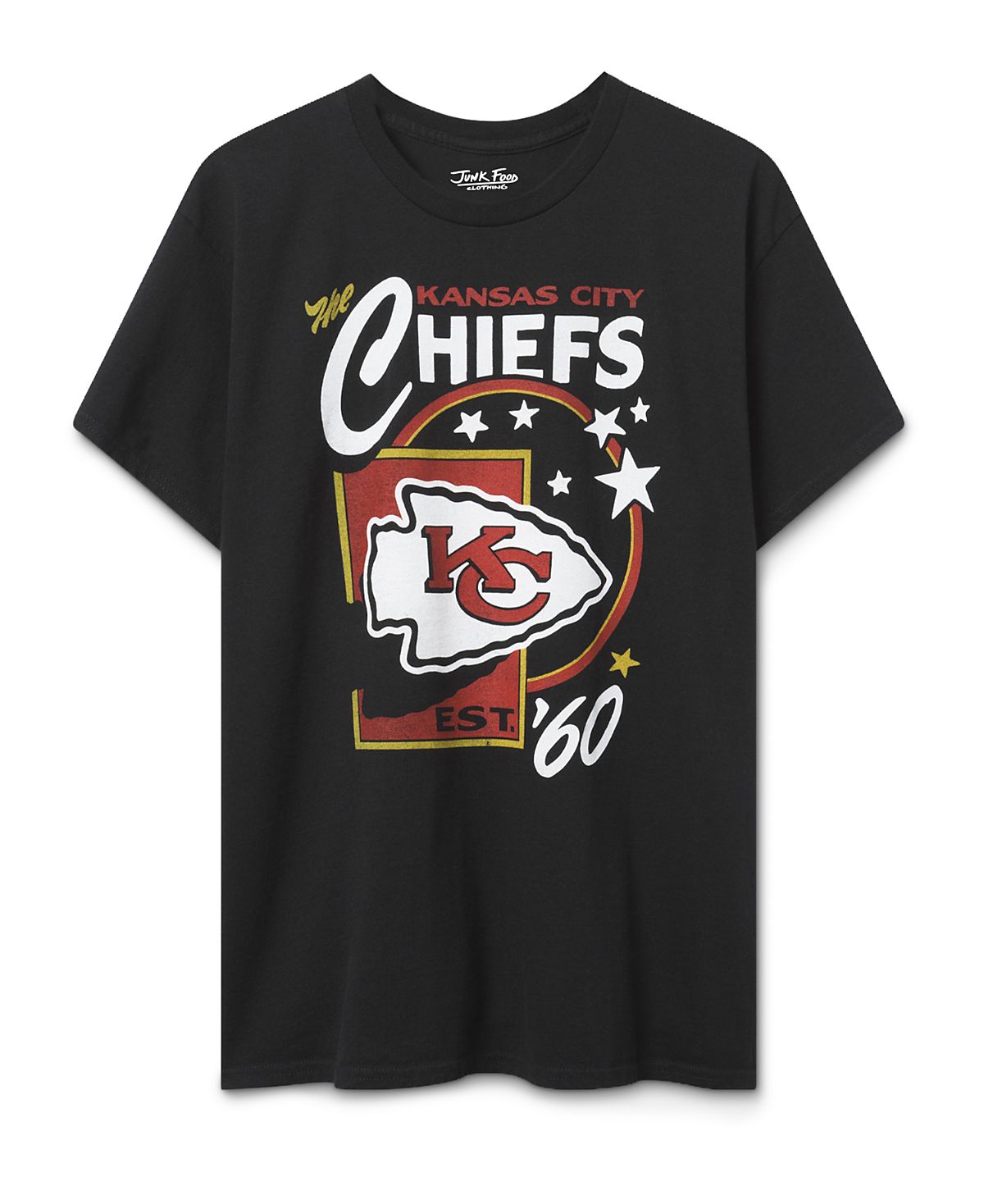Junk Food Clothing Unisex Kansas City Chiefs Star Power Tee