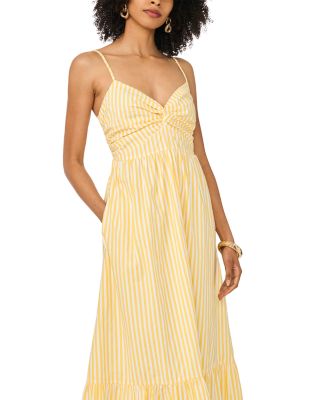 twist front formal dress Boden Women's Twist Front Linen Blend Dress in Black main image 0