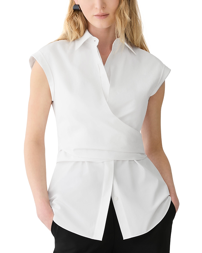 Lafayette 148 New York Tie Back Cap Sleeve Top