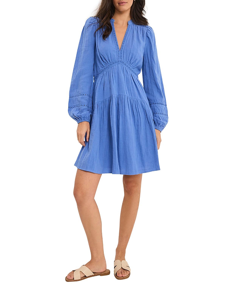 Mint Velvet Women's Cotton Cheesecloth Mini Dress