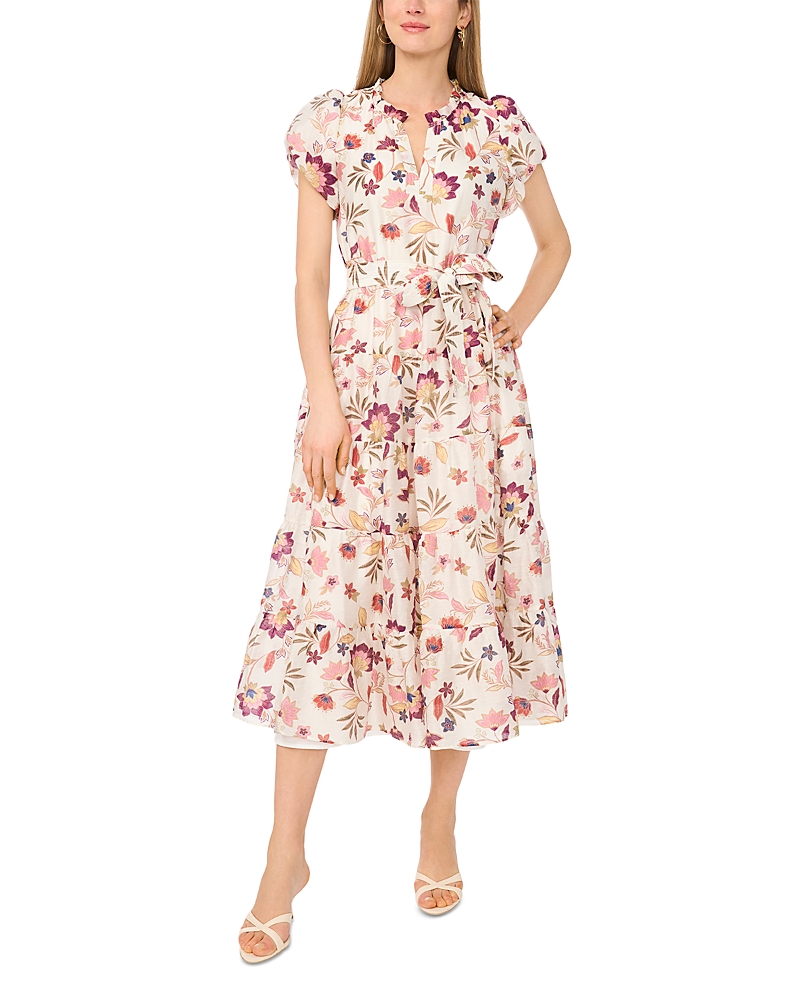 Vince Camuto Puff Sleeve Midi Dress
