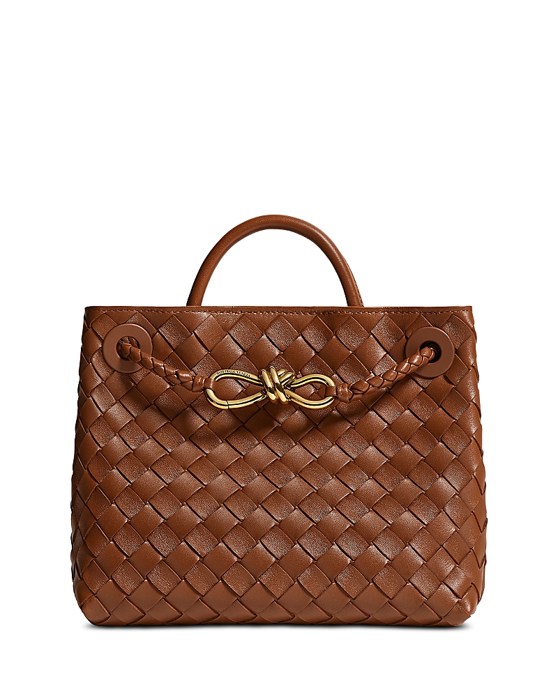 Bottega Veneta Small Andiamo Intrecciato Leather Top Handle Bag · OS