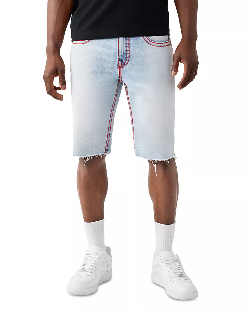 True Religion Ricky Super T 12 Frayed Shorts