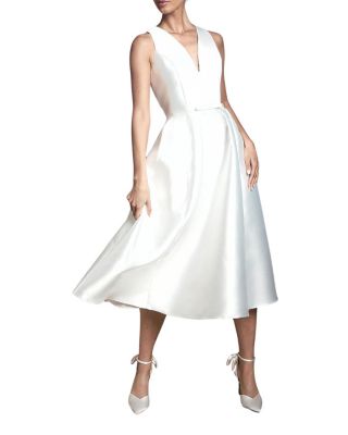 Midi Wedding Dress With Pockets