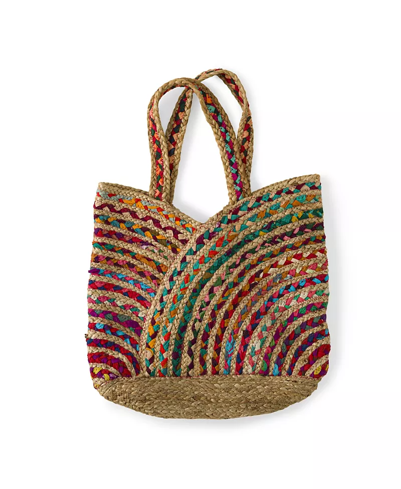 Uncommon Goods Repurposed Sari Carry-all Bag