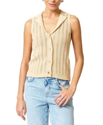  Women's Francie Mesh Stitch Sleeveless Vest
