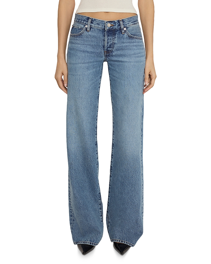 Frame The Gray Low Rise Bootcut Jeans in Rapture